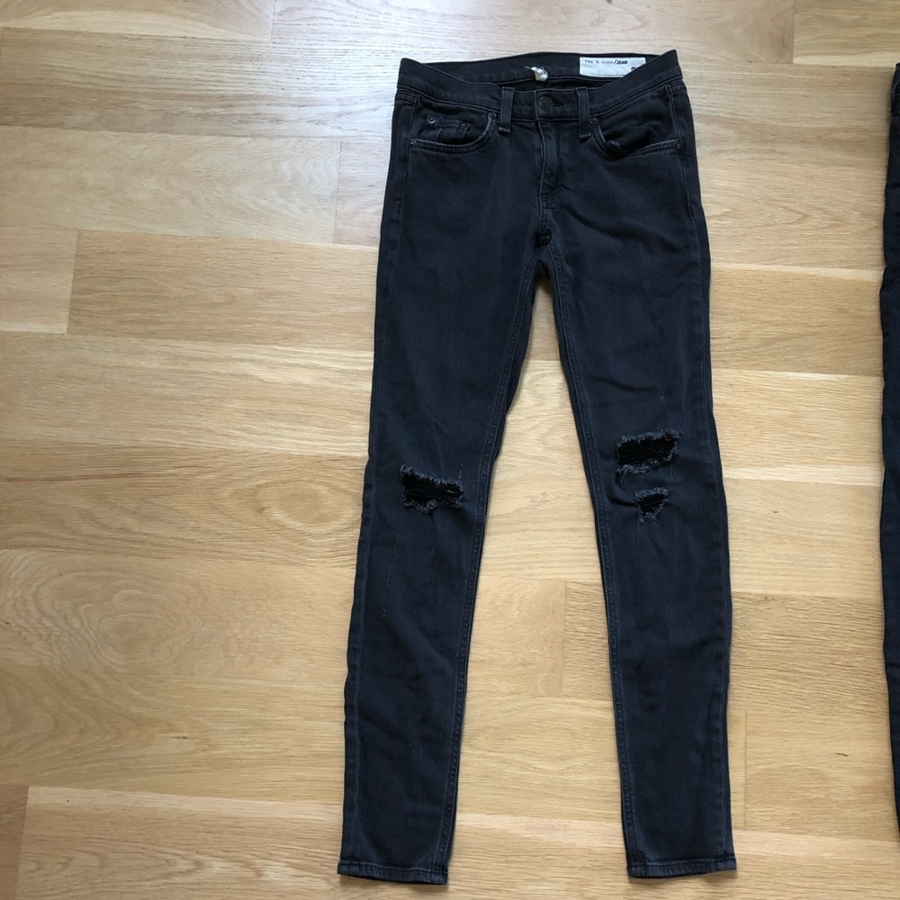 Rag & Bone skinny black jeans